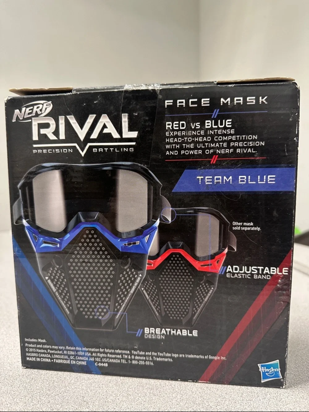 NWT Nerf Rival Black and Blue Face Mask